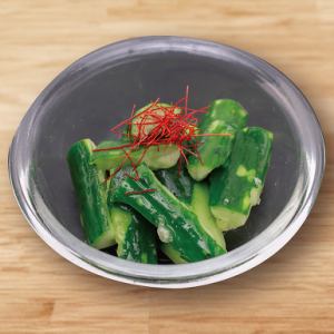 塩だれタタキきゅうり/無限塩昆布ピーマン