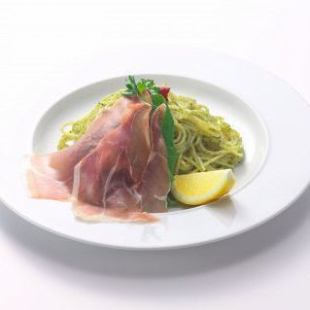 (★) 달콤한 바질의 페페론 치노와 이탈리아 생산 햄