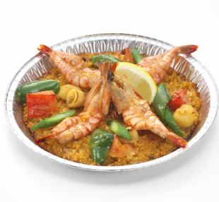 Seafood paella about 21cm
