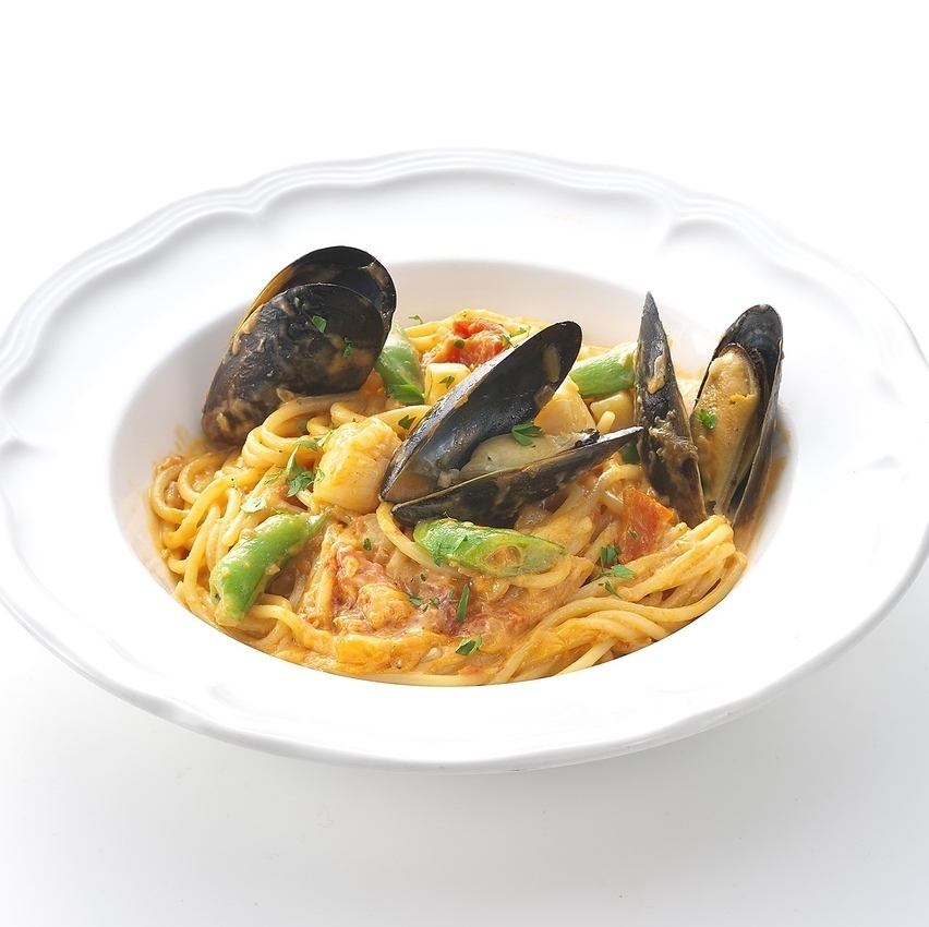 Spring limited pasta♪ Seafood Manhattan Clam Chowder starts from March 5th♪