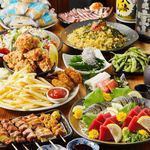 当店自慢のコース、串焼きや新鮮なお造リ、カキフライボリューム満点☆2h飲み放題付!