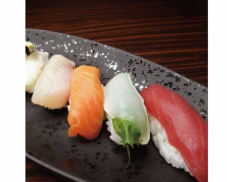 6 types of nigiri sushi / battera / crab mayo avocado roll each