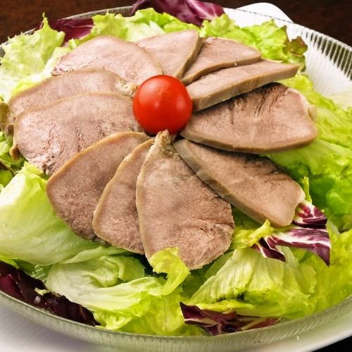 Pork tongue salad
