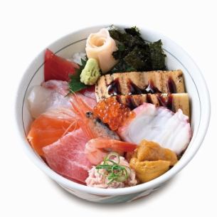 Deluxe seafood bowl with 10 kinds of seafood