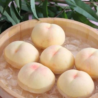 【오카야마의 복숭아를 뷔페! 업 과일 축제】 규격 외의 복숭아를 사용 현청 스위트 뷔페 2500 엔