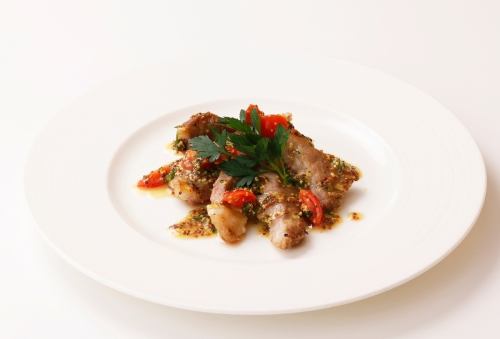 米沢豚のソテー マスタードバターソース