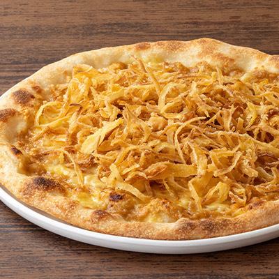 武蔵野食堂特製フライオニオンピザ