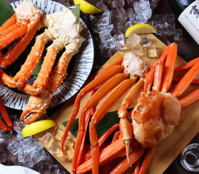 北海道産紅ズワイ蟹＆上富良野産地養豚食べ放題プラン！サッポロクラシック&スパ飲み放題付き！