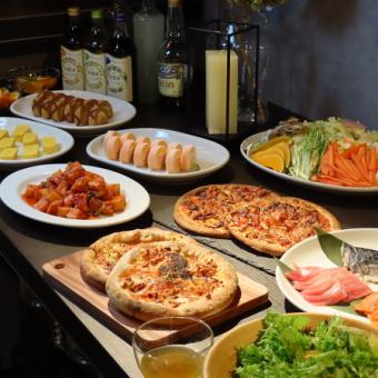 【25名様以上から利用可】ビュッフェ食べ＆飲み放題プランがクーポンで120分6000円♪