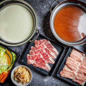 【ラム＆豚しゃぶ食べ放題＋ビュッフェ】生ビール込み120分飲み放題付き 6,500円（税込）♪