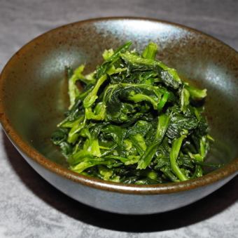 自家製ほうれん草ナムル