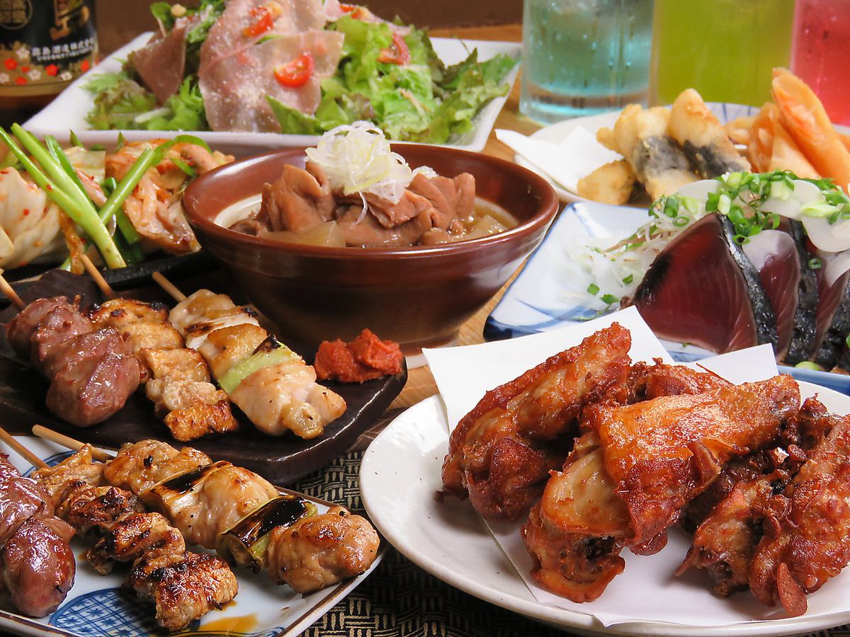 単品飲み放題2時間1880円(税込)～！宇都宮駅東口の焼き鳥・もつ煮の旨い居酒屋♪