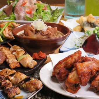 【絢爛コース3時間】6,480円⇒5,980円(税込)☆選べる鍋・季節の揚げ物等全13品＋3H飲放付