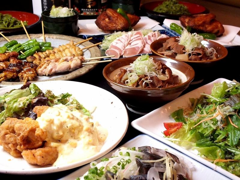宴会にオススメ♪2時間飲み放題付き鳥正コース4480円(税込)