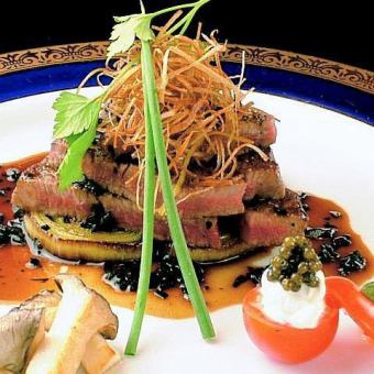 Wagyu steak ~ With truffle sauce ~ --A Japanese steak (Truffle source)- Wagyu beef excretion -