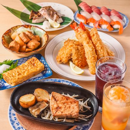 【歓送迎会等の各種宴会にぴったり！】ハマの台所　タケの大満足コース！