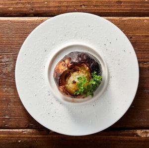 Whole oven-baked onion from Awaji Island