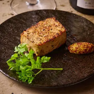 Homemade baked pâté