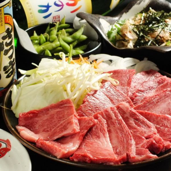 [All-you-can-drink for 90 minutes] ``Yakiniku pack'' including 6 dishes 4,500 yen