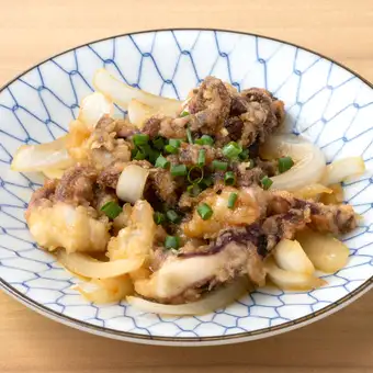 【魚介料理】いか下足バター醤油炒め
