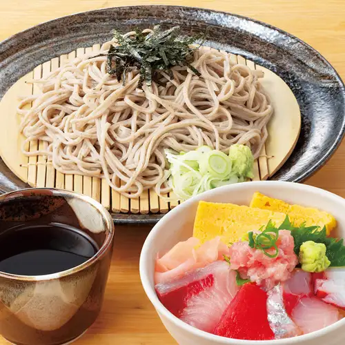 ミニ海鮮丼 ざる蕎麦セット
