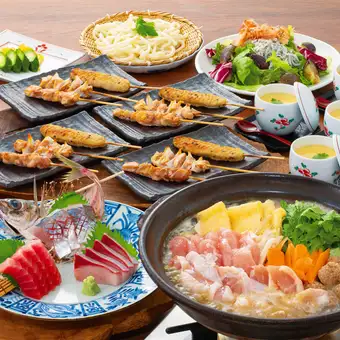 [11/1~]【양중의 연회 코스】시장 직송 생선 3종 모리 등 총 6품!