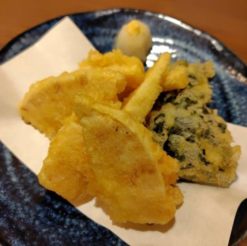筍と若芽の天麩羅
