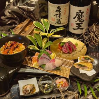 九州産A4黒毛和牛のステーキ等『豪華4周年記念特別コース』2時間飲放題付き6,500円