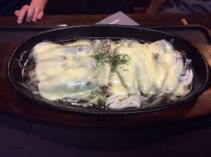 Grilled oil sardine cheese