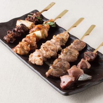 Assorted yakitori (5)