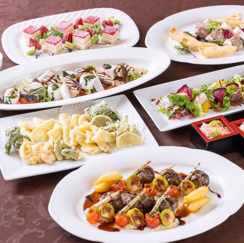 着席ブッフェ（120分飲み放題付）7000円～