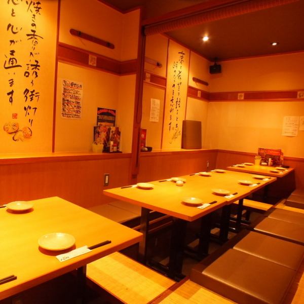Banquets can accommodate up to 30 people♪ Large parties are also welcome! The sunken kotatsu table makes it easy to walk on your feet★There is an all-you-can-drink course that is ideal for various parties!If you wish to reserve the entire restaurant, feel free to contact the restaurant. Please contact us♪