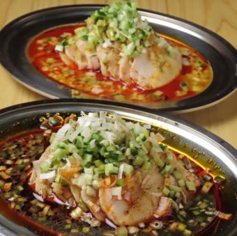 絶品よだれ鶏と蒸し鶏の棒棒鶏！