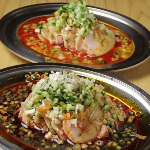 絶品よだれ鶏と蒸し鶏の棒棒鶏！