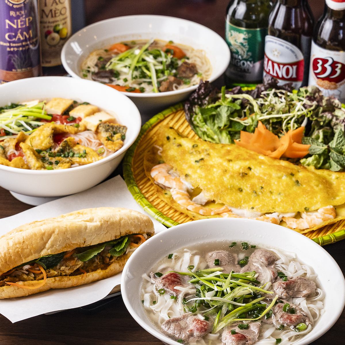 本格的なベトナム料理をご堪能いただけます。