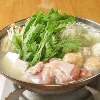 【千葉県香取市地鶏水炊きコース】たっぷり飲み放題2時間30分付き