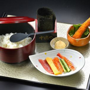 Hand-rolled sushi (6 pieces) set (dinner only)