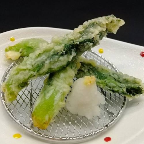 Rape blossom tempura