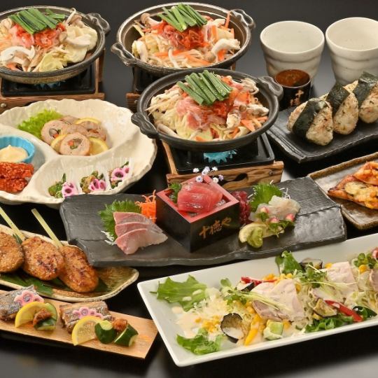 夏宴会【旬のコース】豚キムチ陶板や太刀魚柚庵焼き、刺身や親鶏つくね等《120分飲み放題付》