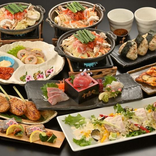 夏宴会【旬のコース】豚キムチ陶板や太刀魚柚庵焼き、刺身や親鶏つくね等《120分飲み放題付》
