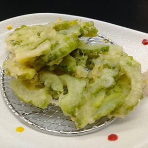 Bitter melon tempura/Snap pea tempura/Young corn tempura each