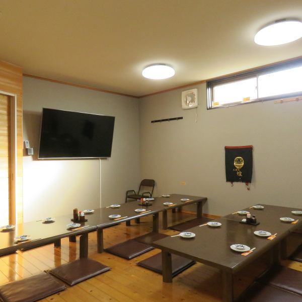 最大20名までご利用いただけるお座敷もご用意しております！！宴会などでご予約される際はスタッフにご相談ください★