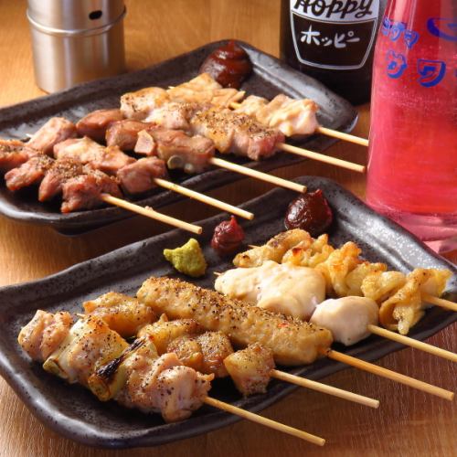 貴重な部位のやきとんが魅力！1本99円～