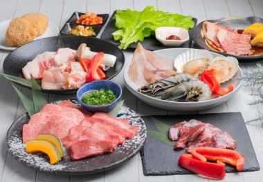 【幻の極上BBQプラン!】有頭海老、ホタテ、伊万里牛特上カルビなど全14品8800円/1名様