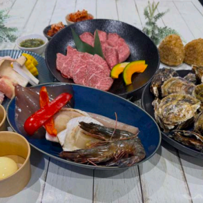 [Special Seafood Beach Grill Plan] 10 dishes including oysters, scallops in the shell, and Imari beef ribs for 5,000 yen (tax included) per person