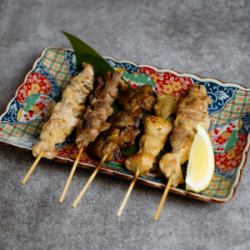 本日の串焼き5本盛合わせ