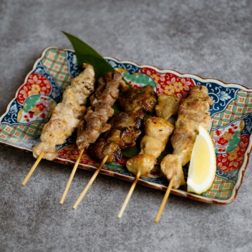 本日の串焼き5本盛合わせ