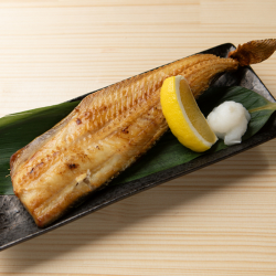 Atka mackerel "grilled with salt" piece