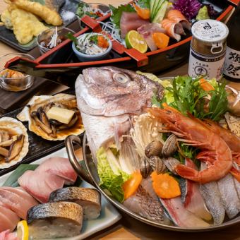 "2 hours all-you-can-drink included" Recommended "Seafood and Sea Bream Dashi Yosenabe Course" (8 dishes in total) Usually 5,500 yen ⇒ 5,000 yen Welcome party