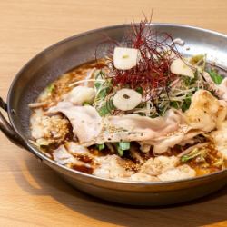 Black pork bone motsunabe